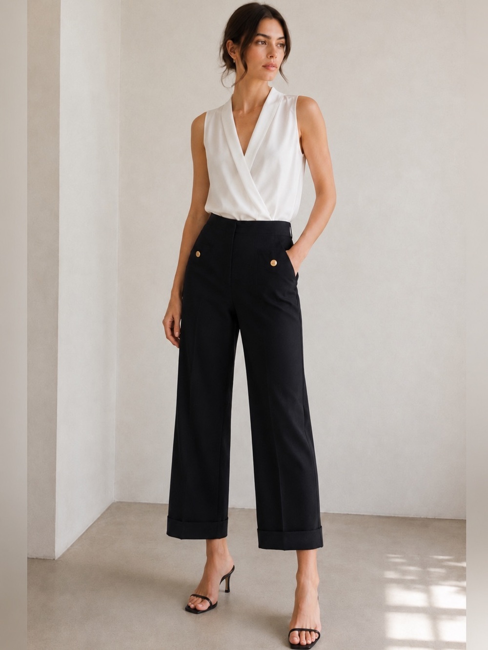 Massimo Dutti Black Tailored Trousers – US Size 6